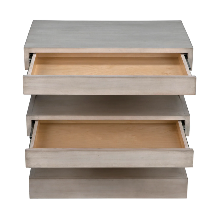 CFC Radcliff 2-Drawer Side Table, Alder, 24" W