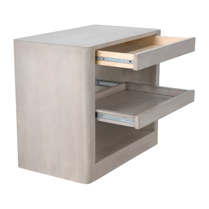 CFC Mayito 1 Drawer, 1 Pull-Out Tray Side Table, Alder, 30" W