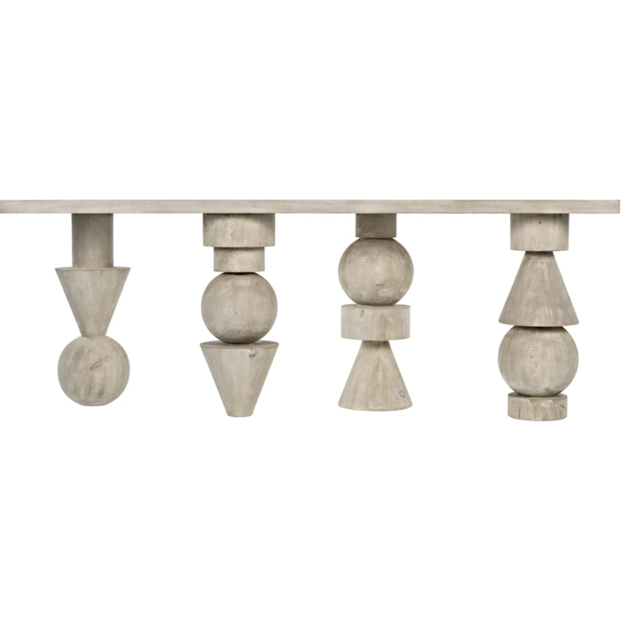 CFC Moai Reclaimed Douglas Fir Console Table, 82" W