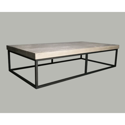 CFC Marin Reclaimed Lumber/Steel Coffee Table, 68" L (Large)