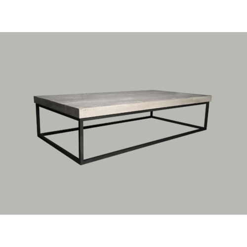 CFC Marin Reclaimed Wood/Steel Rectangular Coffee Table, 60" L (Small)