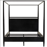 CFC Modern Distressed Oak 4-Poster Bed, Queen or King