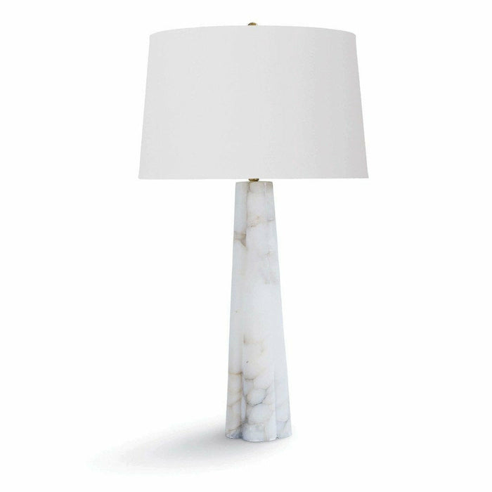 Regina Andrew Quatrefoil Alabaster Table Lamp Small-Table Lamps-Regina Andrew-Heaven's Gate Home
