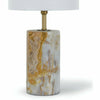 Regina Andrew Jade and Brass Mini Cylinder Lamp-Table Lamps-Regina Andrew-Heaven's Gate Home