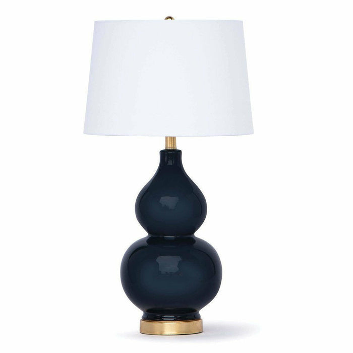 Coastal Living Madison Ceramic Table Lamp, Navy-Table Lamps-Coastal Living-Heaven's Gate Home