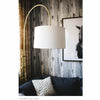 Regina Andrew Natural Brass Arc Floor Lamp With Fabric Shade-Floor Lamps-Regina Andrew-Heaven's Gate Home