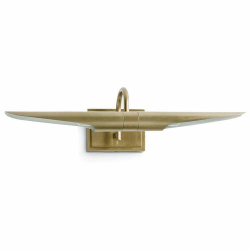 Regina Andrew Redford Picture Light Small, Natural Brass-Wall Sconces-Regina Andrew-Heaven's Gate Home