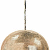 Regina Andrew Pierced Metal Sphere Pendant, Natural Brass-Pendant Lamps-Regina Andrew-Heaven's Gate Home