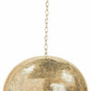 Regina Andrew Pierced Metal Sphere Pendant, Natural Brass