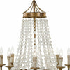 Regina Andrew Frosted Crystal Bead Chandelier-Chandeliers-Regina Andrew-Heaven's Gate Home