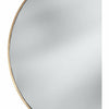 Regina Andrew Hanging Circular Mirror, Natural Brass-Mirrors-Regina Andrew-Heaven's Gate Home