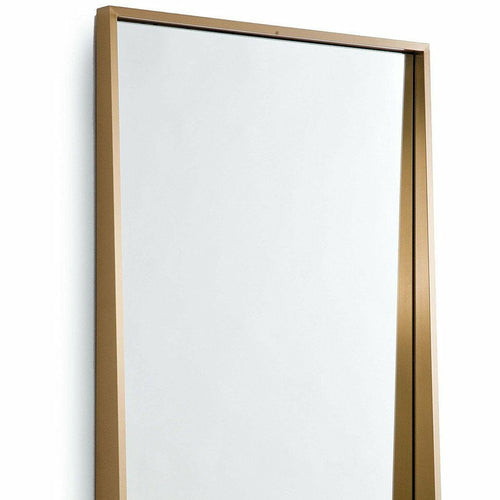 Regina Andrew Gunner Mirror, Natural Brass-Mirrors-Regina Andrew-Heaven's Gate Home