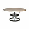 CFC Basket Reclaimed Lumber Top Round Dining Table, 54" Dia.