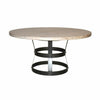 CFC Basket Reclaimed Lumber Top Round Dining Table, 72" Dia.