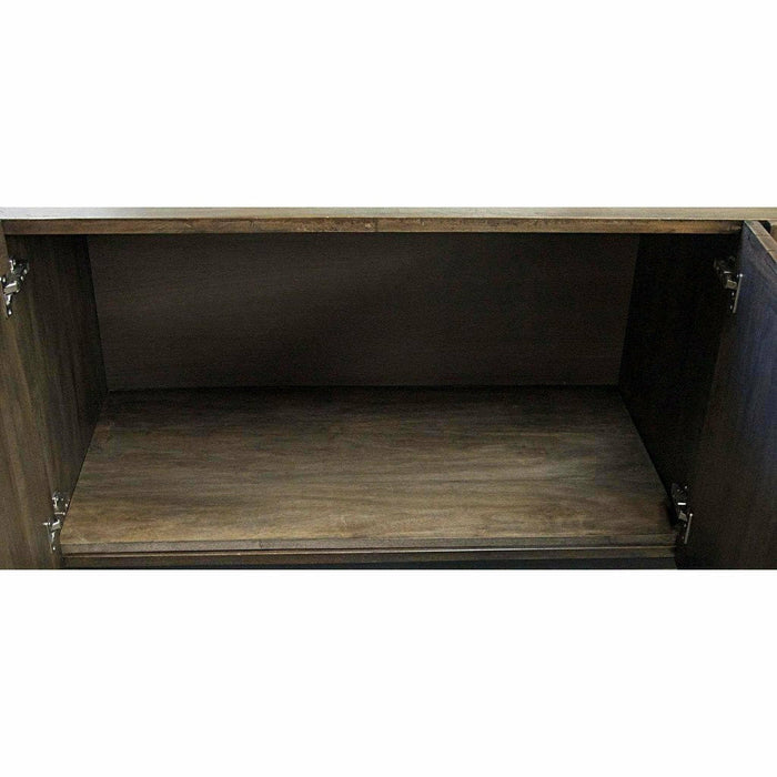 CFC Catherine Hand-Carved Buffet, Walnut & Steel, Light Shellac-Buffets-CFC-Heaven's Gate Home, LLC