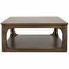 CFC Gimso Reclaimed Alder Wood Square Coffee Table, Tawny, 40" Sq.