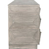 Noir Baram Dresser, Distressed Grey - Wire Brushed Mahogany & Veneer, 74" W