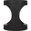 Noir Eclipse Round Side Table, Black Steel, 22"