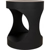 Primary vendor image of Noir Eclipse Round Side Table, Black Steel, 22"