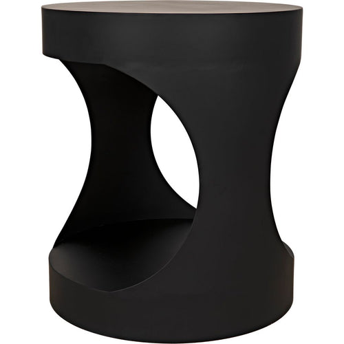 Primary vendor image of Noir Eclipse Round Side Table, Black Steel, 22"