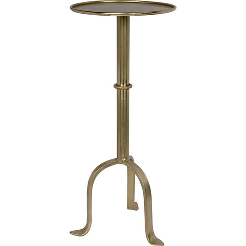 Primary vendor image of Noir Tini Side Table, Metal w/ Brass Finish, 10"