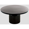 Noir Marlow Dining Table, Black Steel, 59"