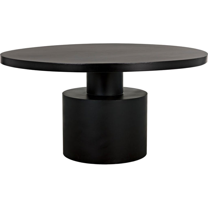 Primary vendor image of Noir Marlow Dining Table, Black Steel, 59"