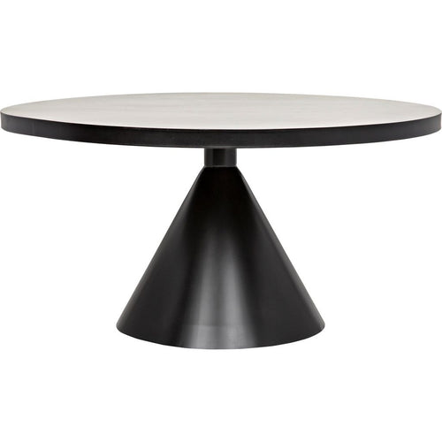 Primary vendor image of Noir Cone Dining Table, Black Steel, 58.5"