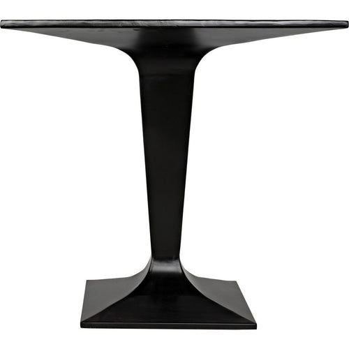 Noir Anoil Bistro Table, Black Steel, 30"