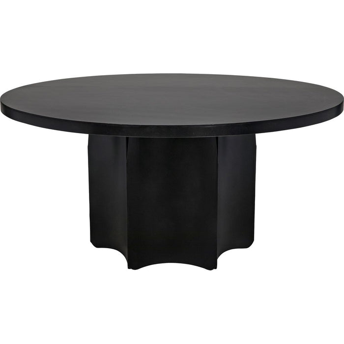 Primary vendor image of Noir Rome Dining Table, Black Steel, 58"
