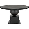 Primary vendor image of Noir Emira Dining Table, Black Metal - Industrial Steel, 52"