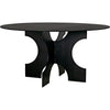 Primary vendor image of Noir Element Dining Table, Black Metal - Industrial Steel, 59"