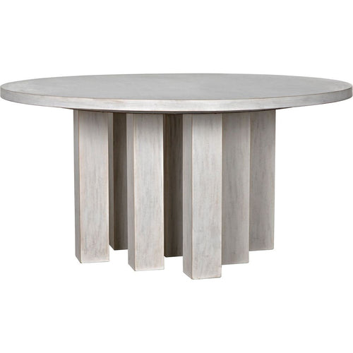 Primary vendor image of Noir Resistance Dining Table, White Wash - Mahogany, 60"