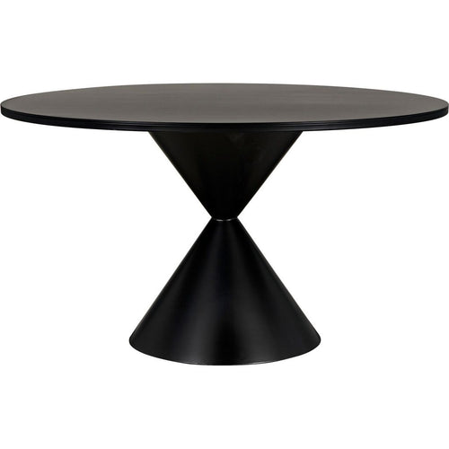 Primary vendor image of Noir Hourglass Dining Table, Black Steel, 54"