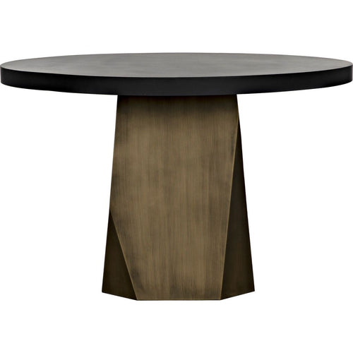 Noir Eiger Table - Industrial Steel, 47"