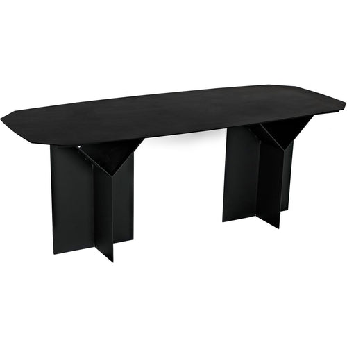 Primary vendor image of Noir Darius Dining Table/Desk - Industrial Steel, 35"