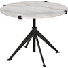 Primary vendor image of Noir Edith Adjustable Side Table, Large - Industrial Steel & Bianco Crown Marble, 30.5"