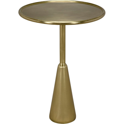 Primary vendor image of Noir Hiro Side Table, Metal w/ Brass Finish, 17"