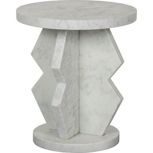 Primary vendor image of Noir Belasco Side Table - Bianco Crown Marble, 20"