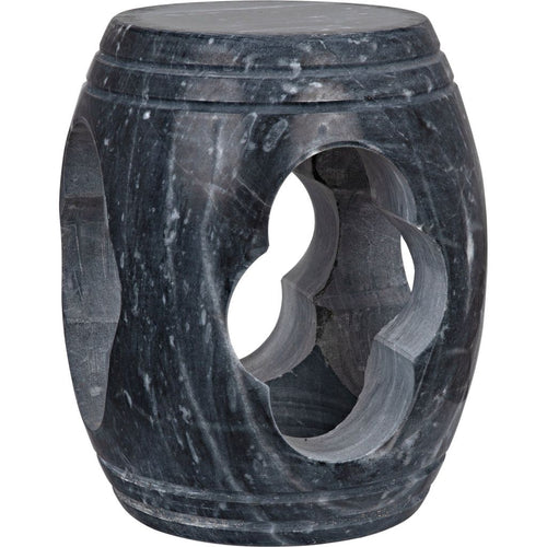 Primary vendor image of Noir Legend Side Table/Stool - Night Snow Marble, 13.5"