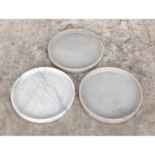 Noir Chuy Side Table - Industrial Steel & Bianco Crown Marble, 25"