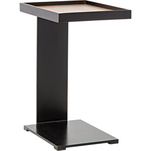 Primary vendor image of Noir Ledge Side Table w/ Black Steel, 18"