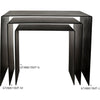 Noir Yves Side Table, Small, Black Steel, 16"
