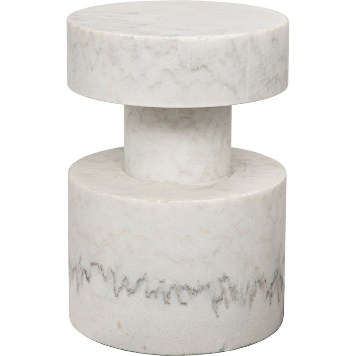 Primary vendor image of Noir Mamud Side Table - Bianco Crown Marble, 13"