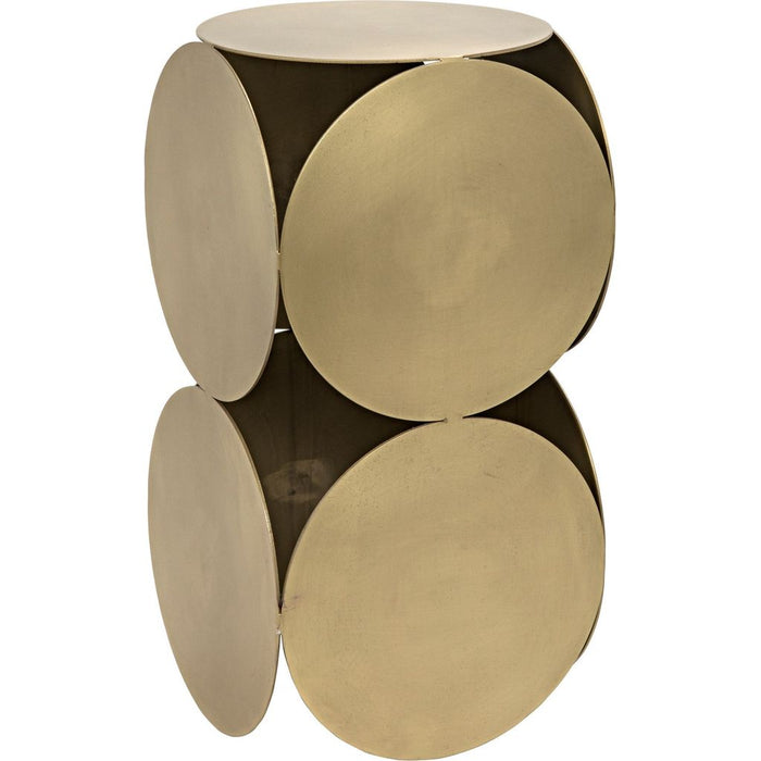 Primary vendor image of Noir Lola Side Table, Metal w/ Brass Finish, 12"