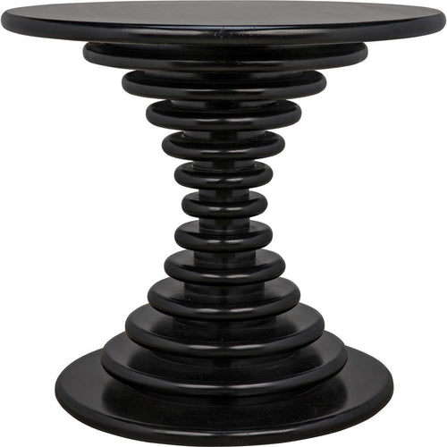 Primary vendor image of Noir Scheiben Side Table, Hand Rubbed Black - Mahogany & Veneer, 28"