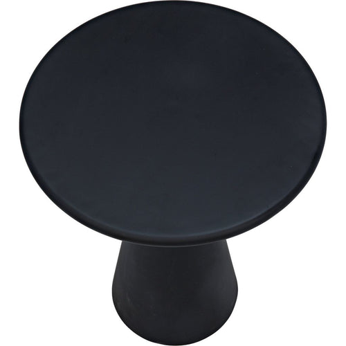 Noir Idiom Side Table, Black Steel, 15.5"