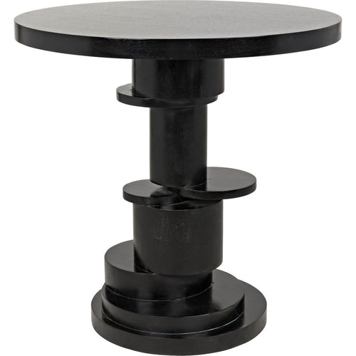 Primary vendor image of Noir Hugo Side Table, Hand Rubbed Black - Mahogany & Veneer, 28"