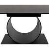 Noir Shape Side Table, Black Steel, 16"