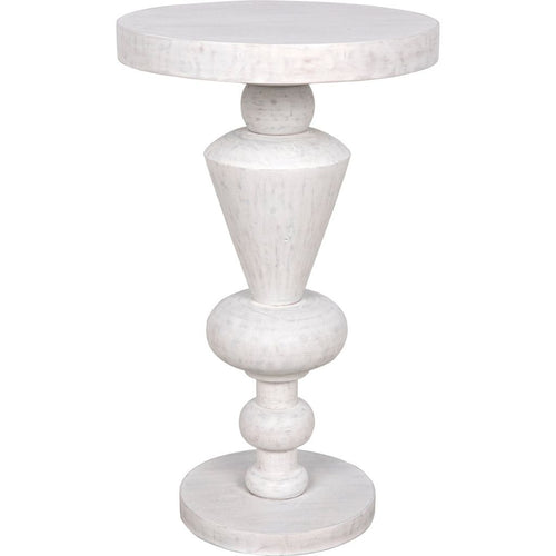 Primary vendor image of Noir Fenring Side Table, White Wash - Mahogany, 15"